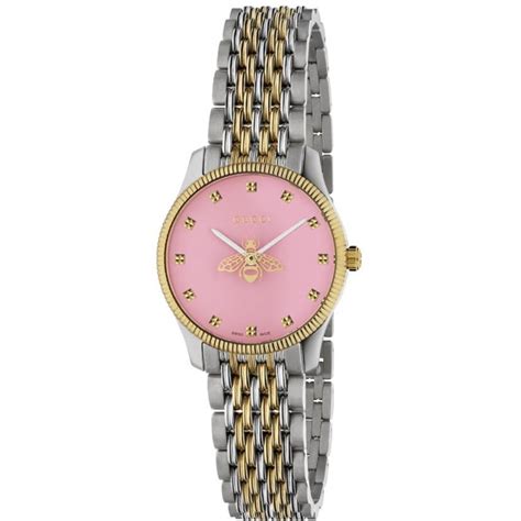 gucci pink face watch